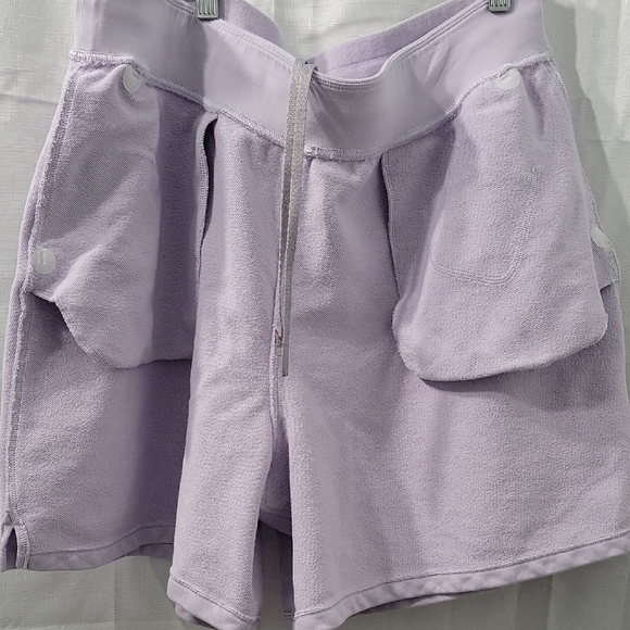 Lululemon All Yours High Rise Lavender Women's Shorts 100% Cotton Size 14 - Picture 9 of 11
